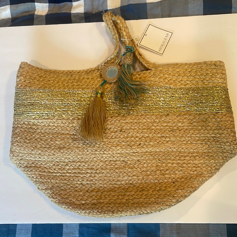 NWT Shiraleah Chicago Beach Tote